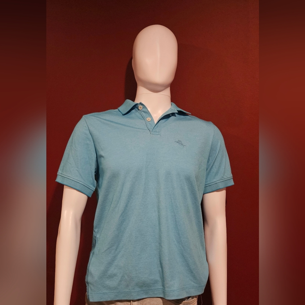 Tommy Bahama Turquoise Polo Golf Shirt - Size Small